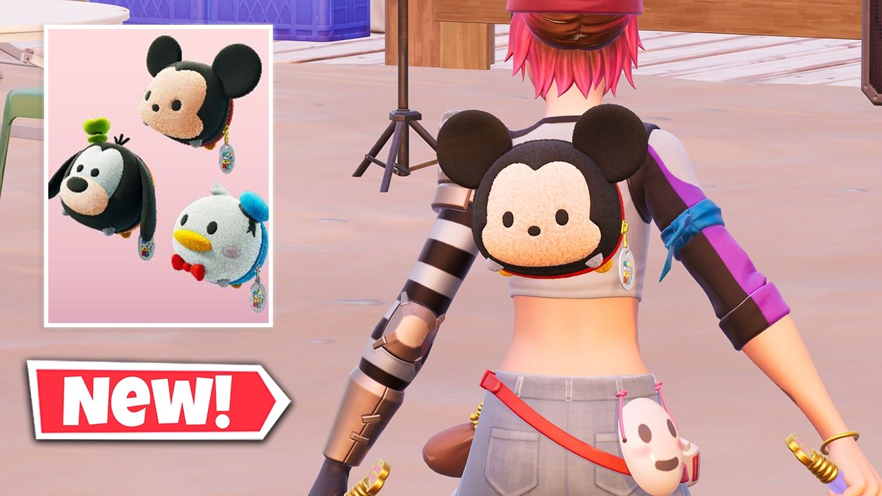 NEW TSUM TSUM Bundle Gameplay In Fortnite! (DISNEY Back Blings)