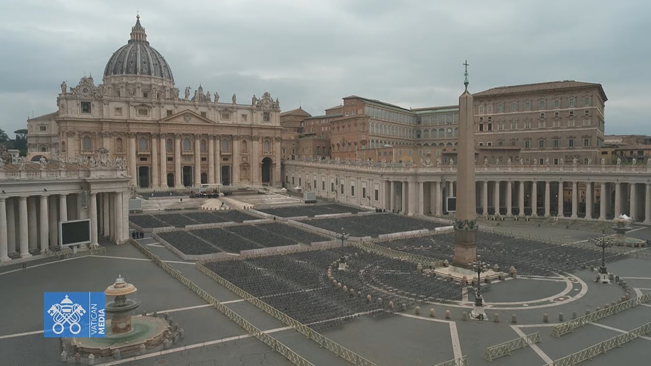 H.H. Pope Tawadros II & H.H. Pope Francis at St. Peter Square in Vatican