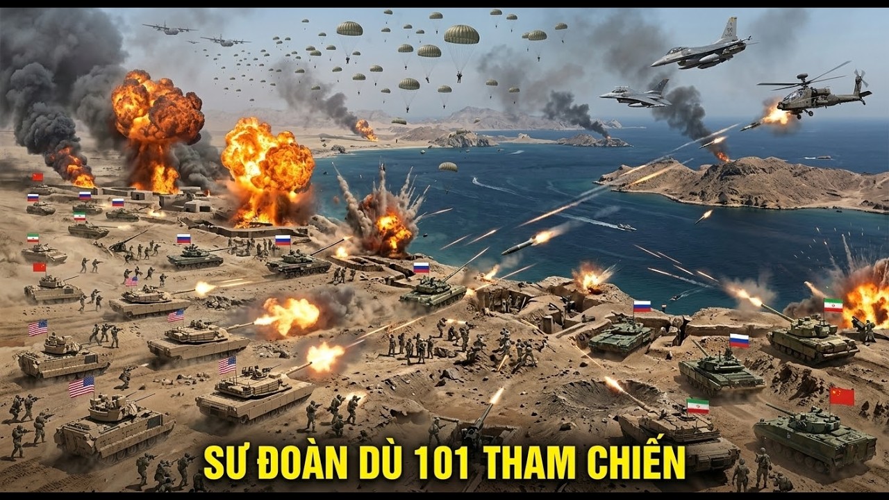 500 Nghìn Quân Mỹ - ISRAEL Đối Đầu Liên Quân NGA IRAN Tại Eo Biển Hormuz | F22 Thể Hiện Sức Mạnh