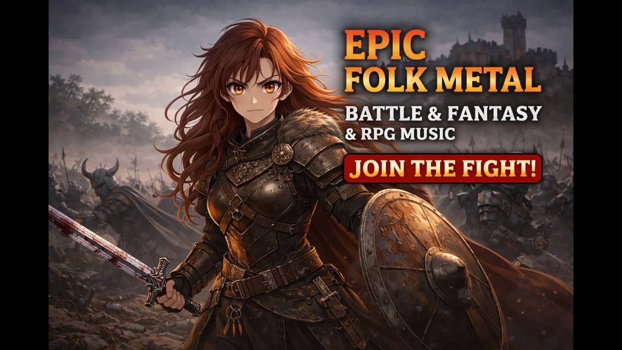 2 Hours of Epic & Powerful Fantasy Music | epic folk metal : Legendary  | army girl