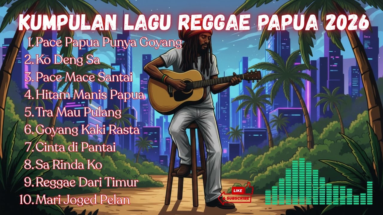 Update 2026! Lagu Reggae Papua Nonstop Terbaru Full Bass Bikin Adem Sampai Pagi.