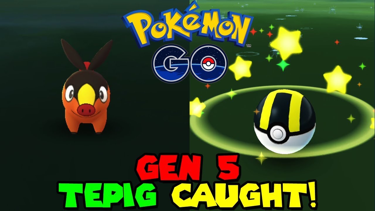 TEPIG CAUGHT IN POKEMON GO GEN 5