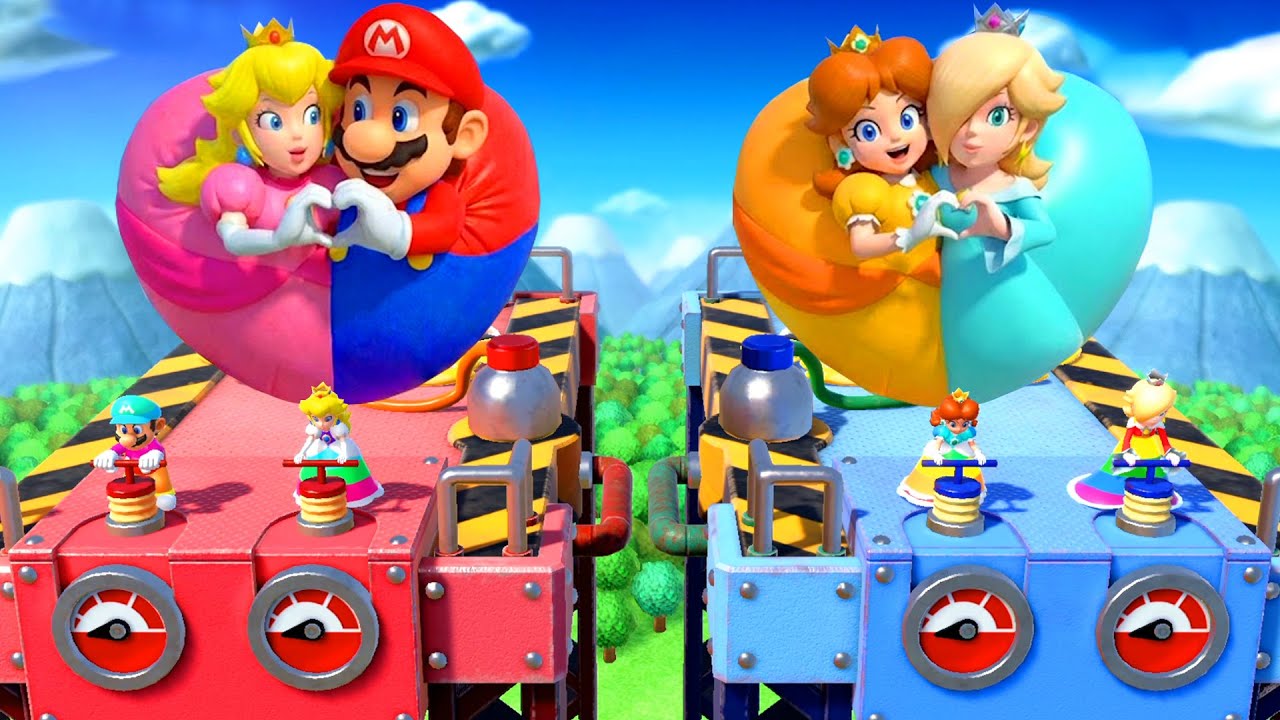 Mario Party Superstars Minigames - Mario Vs Peach Vs Daisy Vs Rosalina (Master CPU)