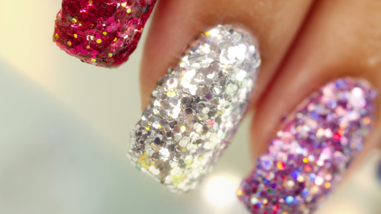 Full Nail Glitter - Nail Art