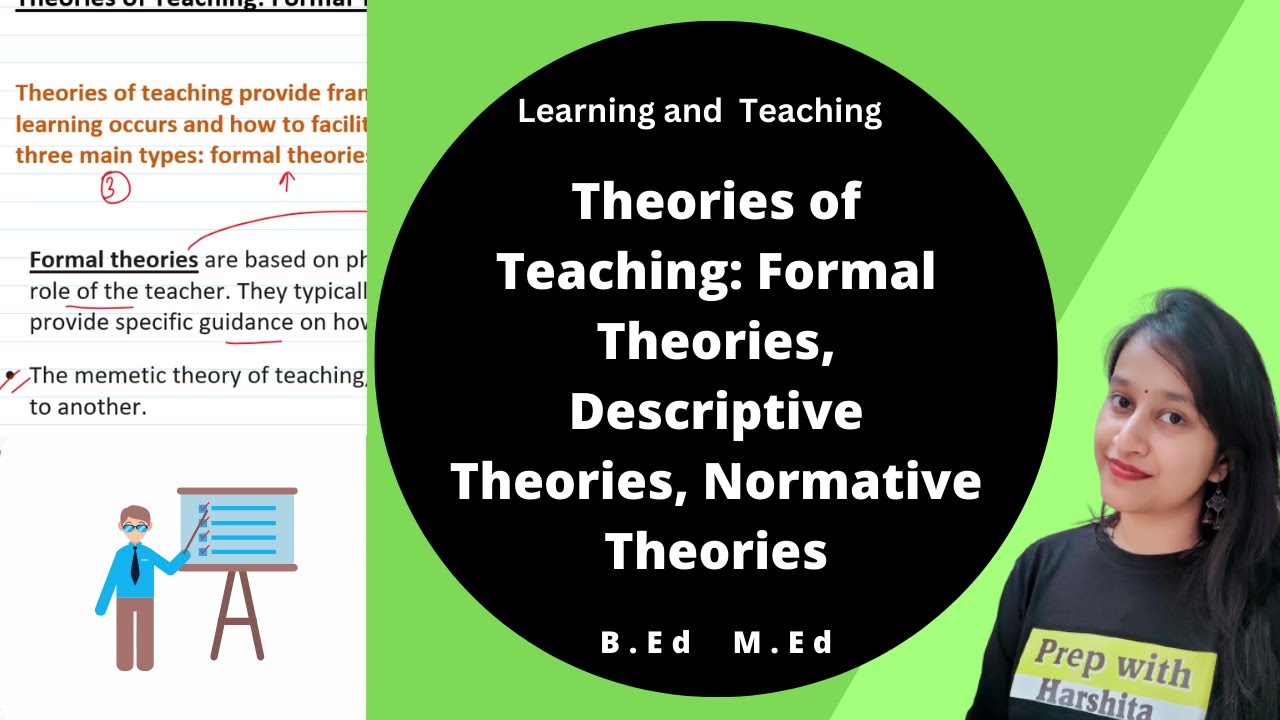 Theories of Teaching: Formal Theories, Descriptive Theories, Normative Theories