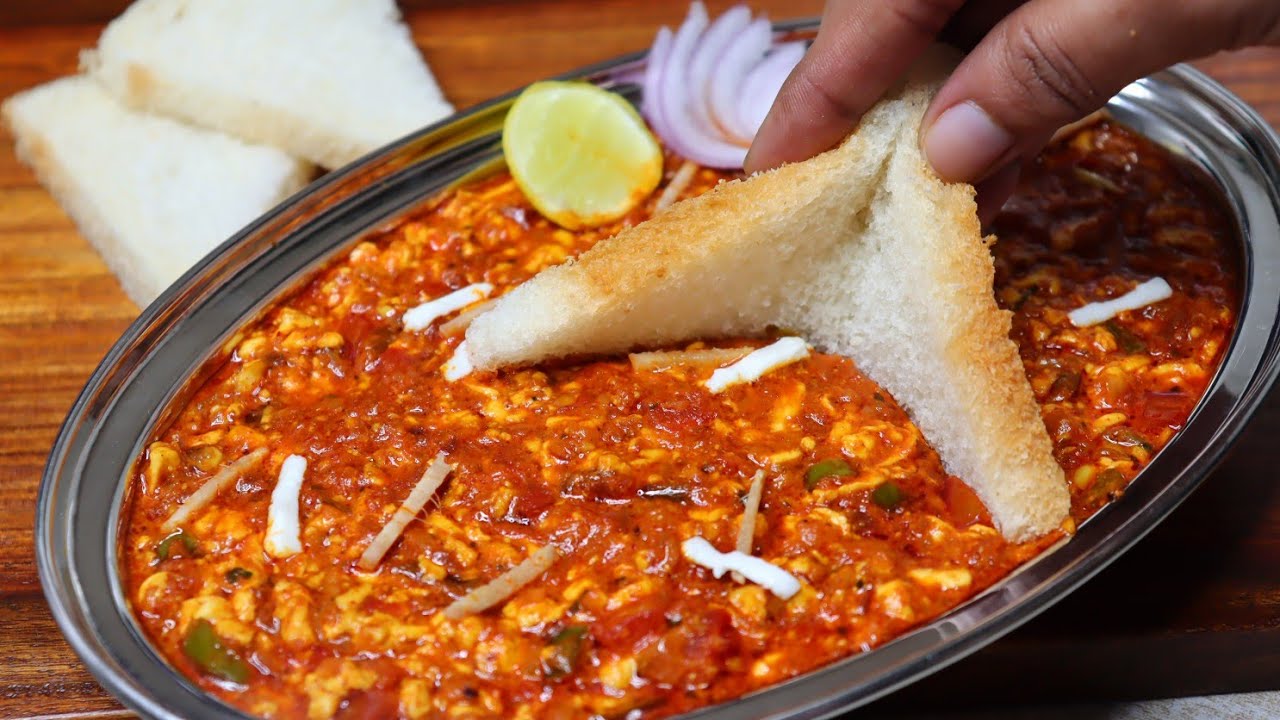 Quick Street Style Bread Bhaji with less ingredients | Instant Meal Recipe | Mumbai Street Style
