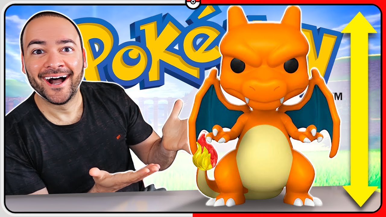 Ganhei o CHARIZARD GIGANTE Funko Pop Jumbo e é INSANO!!