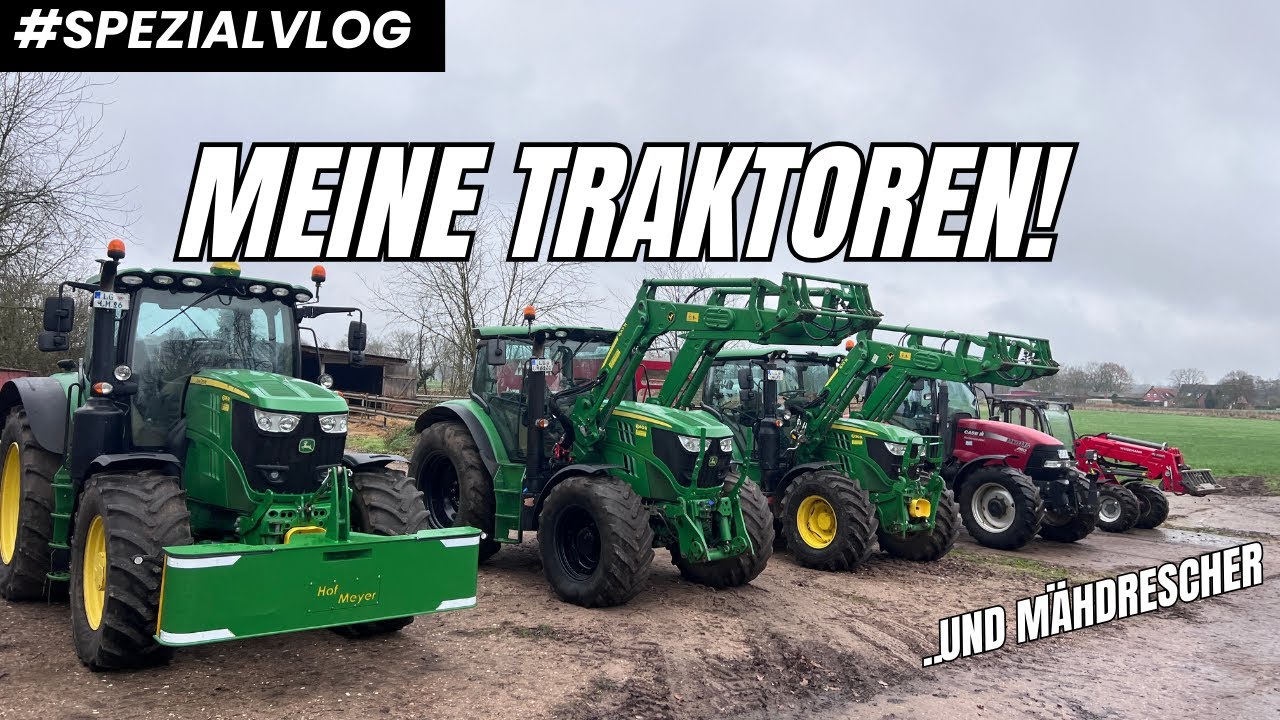 Maschinenvorstellung Part 2! (Traktoren von John Deere, Case IH, Weidemann)