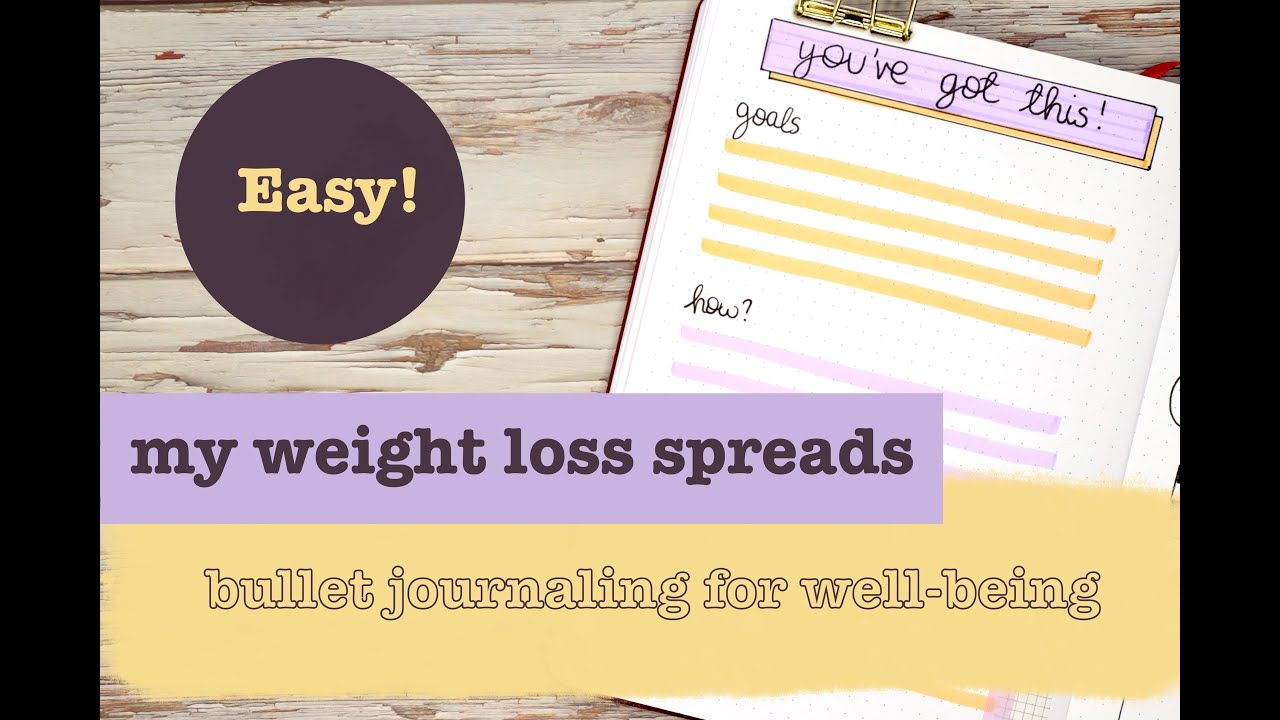 My Easy Bullet Journal Weight Loss Spreads