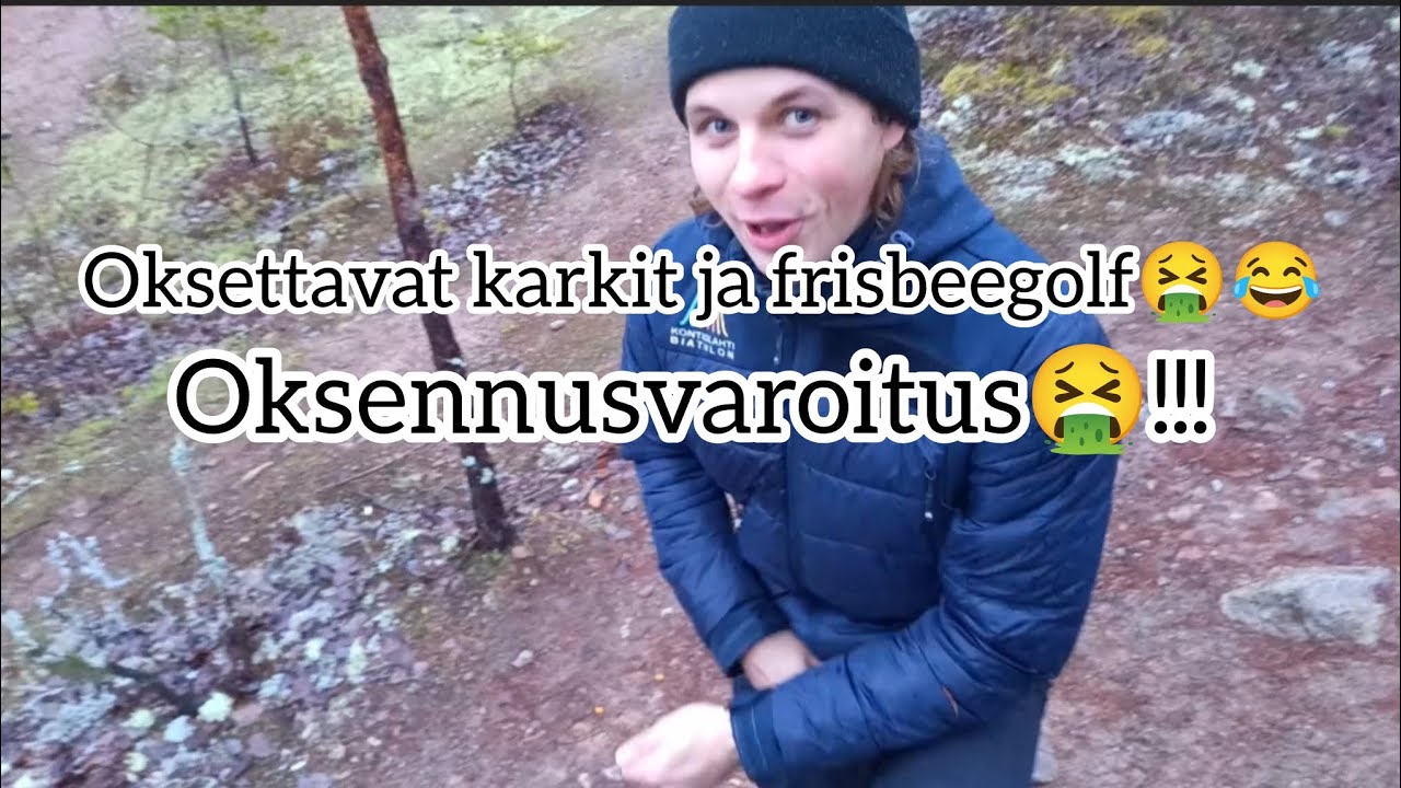 Oksettvat karkit x frisbeegolf🤮 (oksennusvaroitus) 