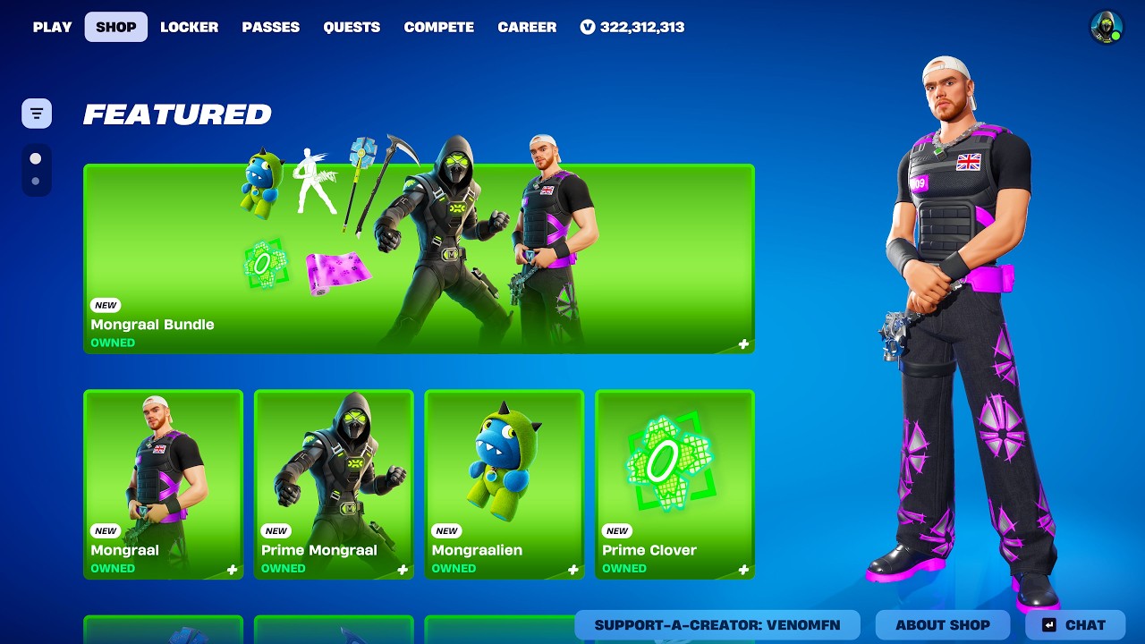 NEW Mongraal ICON SERIES Skins & Bundle Fortnite Item Shop!