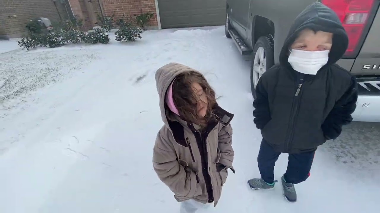 Jesse freezing 🥶 cold weather, February 2021 