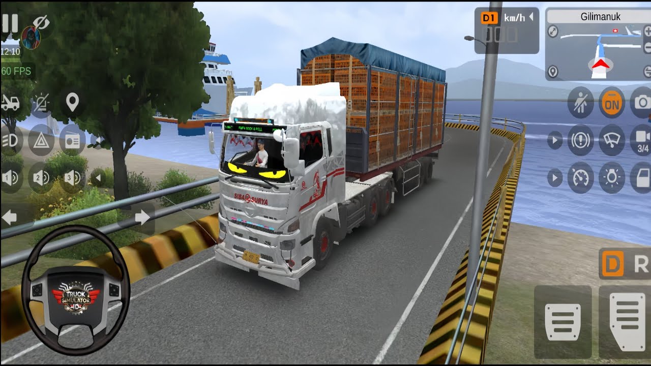 “Menembus Jalur Gilimanuk😱 Aksi Truk Muatan Berat di Truck Simulator Indonesia