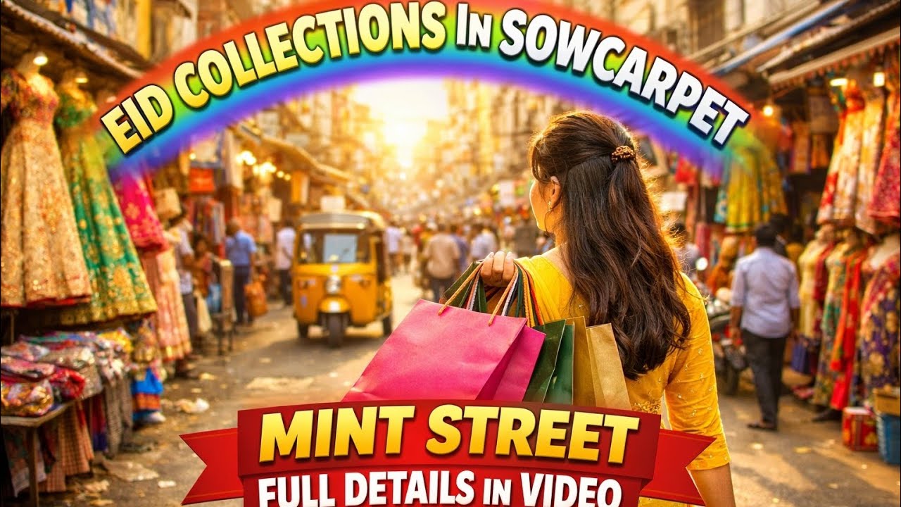 Sowcarpet Mint Street Full Tour | Chennai Street Shopping| Budget Friendly | Bridal collections