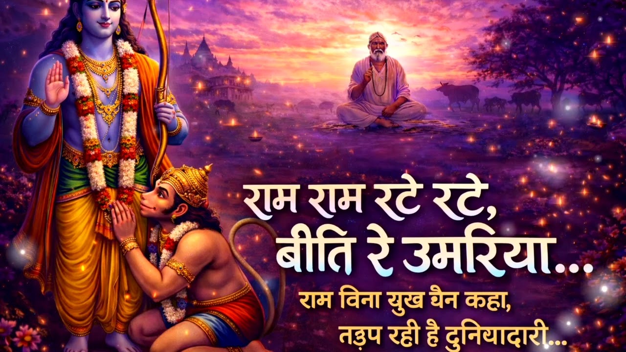 राम नाम जपते-जपते बीत गई उमरिया | दिल को छू लेने वाला भजनराम बिना सब सूना | सुंदर राम भजन 2026