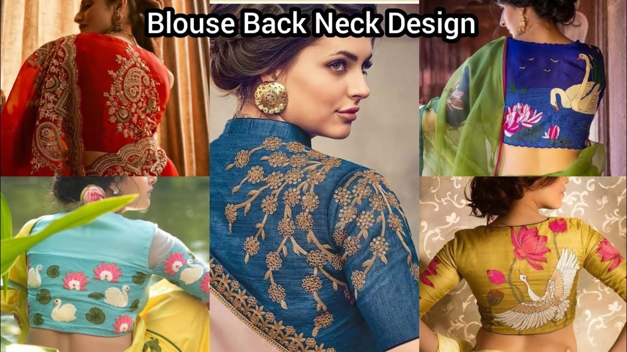 😍 Lastest Unique Blouse Back Neck Design|  Blouse Back Neck Design Model 🥰