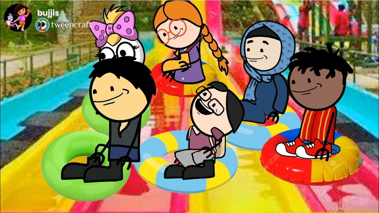 ✨ Wonder la water sliderல் சறுக்கி விளையாடு⛲🎢🏄💃🍱 @bujjicartoon #poomari #poomaribirthday