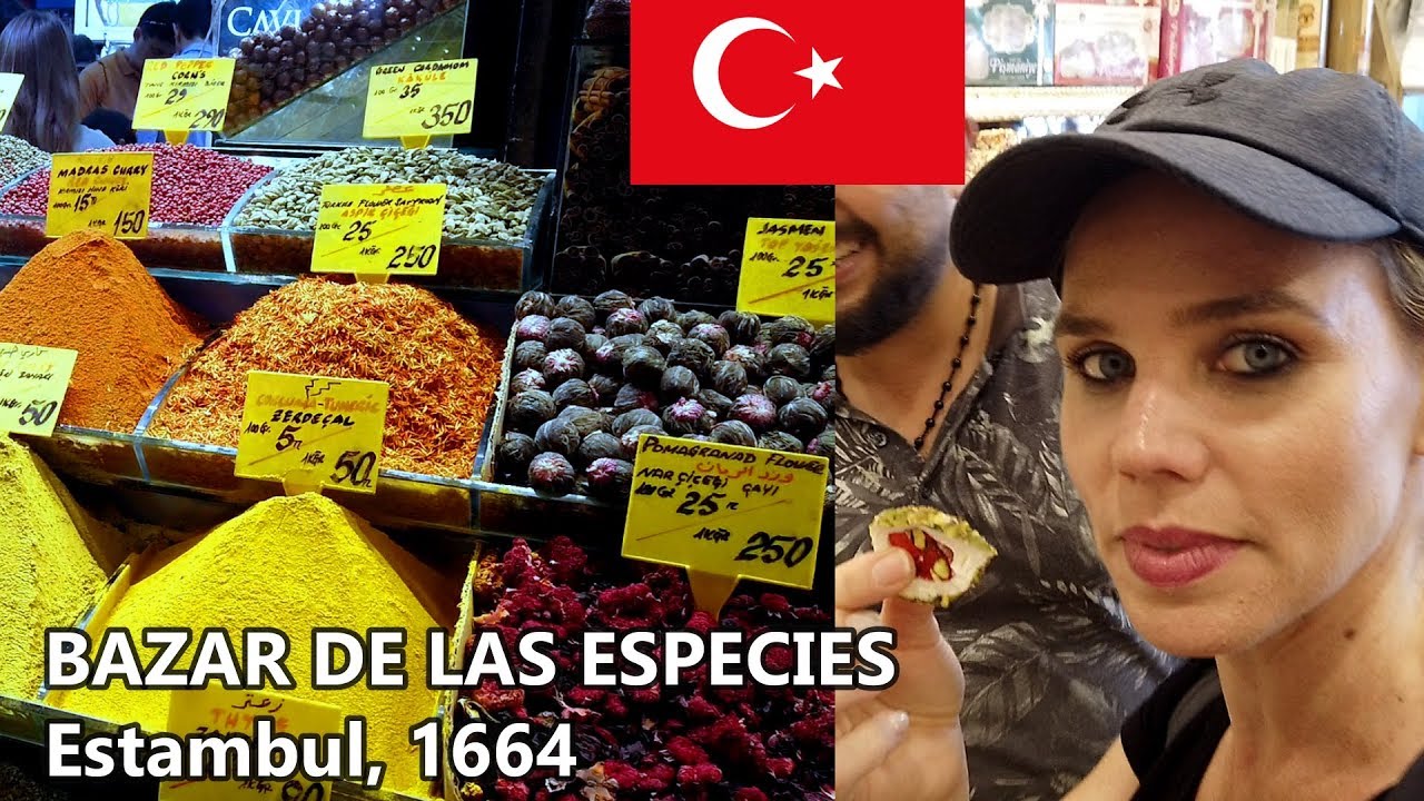 Bazar de las Especias o Bazar Egipcio ESTAMBUL / Probando DULCES TÍPICOS / Misir Carsisi