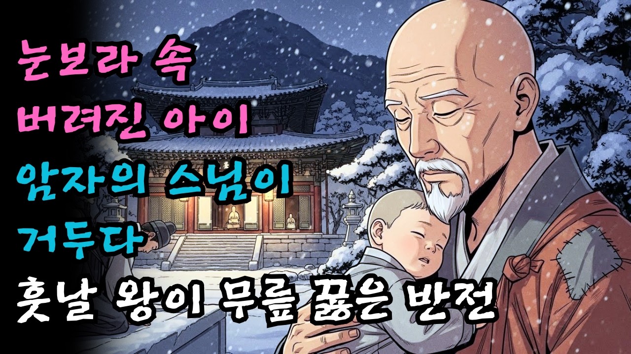 눈보라 치는 밤, 산속 암자에 버려진 아이를 키운 스님… 20년 후 왕이 친히 찾아와 무릎 꿇은 이유 | 야담 · 설화 | 오디오북