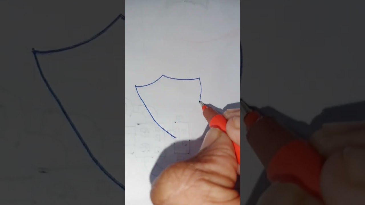 How to draw Very Easy Shield 🛡️ #art #ayusharts #drawing #shorts #viral