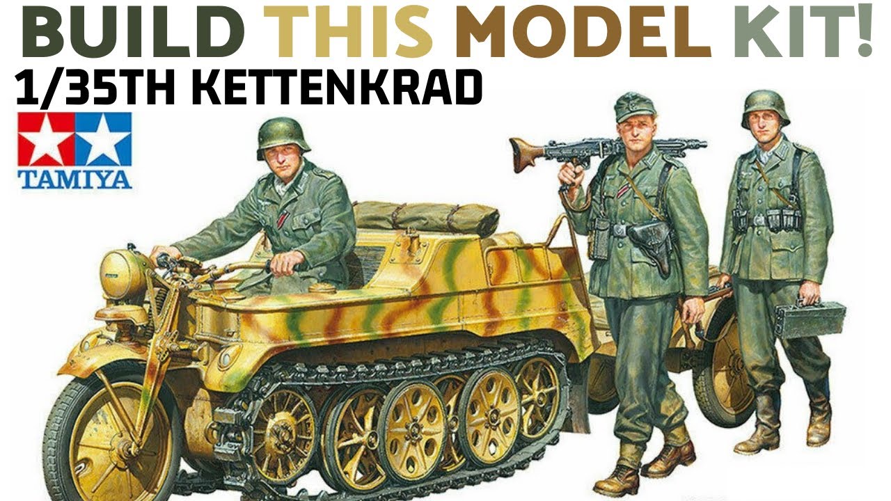 TAMIYA 1/35TH KETTENKRAFTRAD with figures (NEW TOOL 