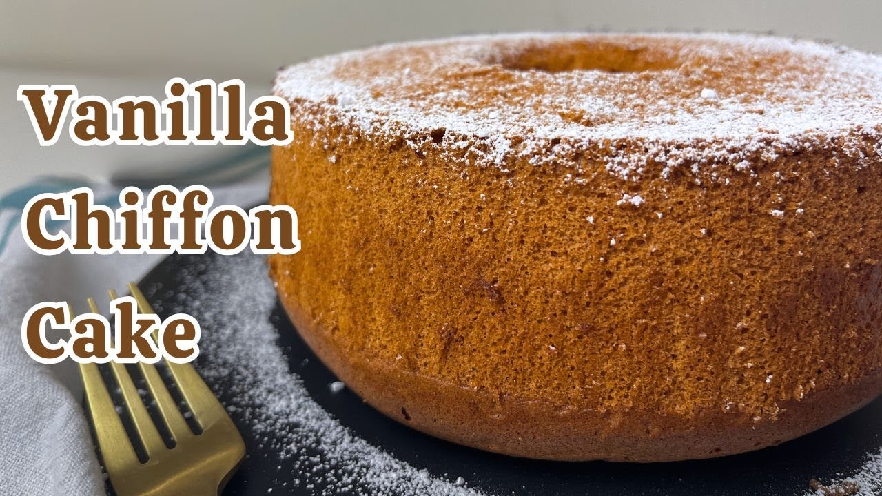 Fluffy Vanilla Chiffon Cake | Step-by-Step with Baking Tips