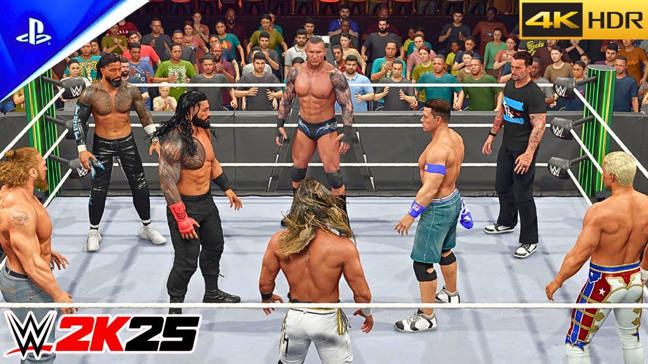 WWE 2K25 - Легендарный матч Money in the Bank с лестницами для восьми участников | PS5™ Pro [4K HDR]