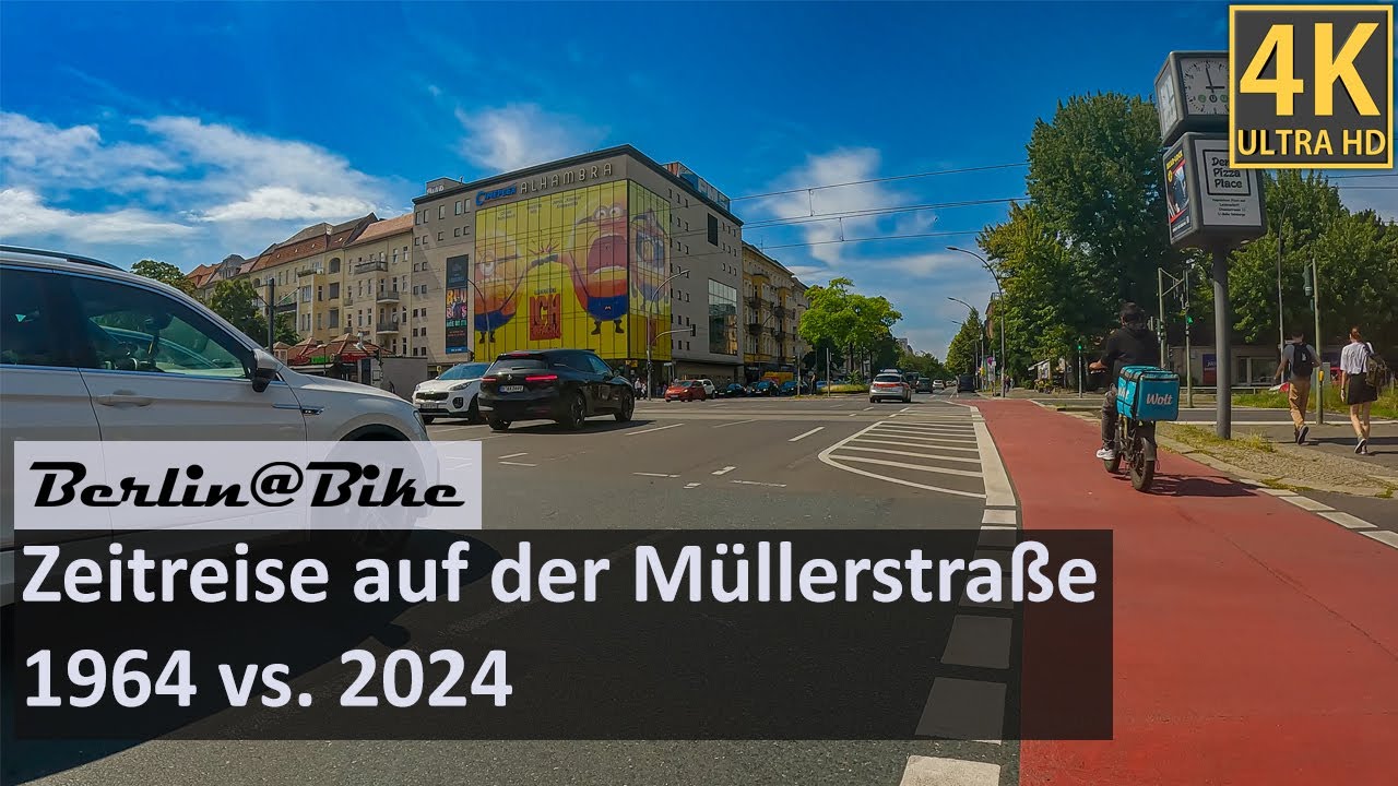 Zeitreise auf der Müllerstraße in Berlin: 1964 vs. 2024 - 60 Jahre Veränderung