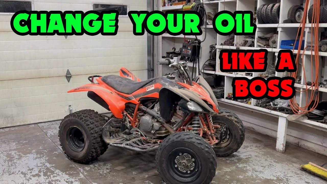 How To Change Oil and Oil Filter on Yamaha Raptor250 Four-Wheeler