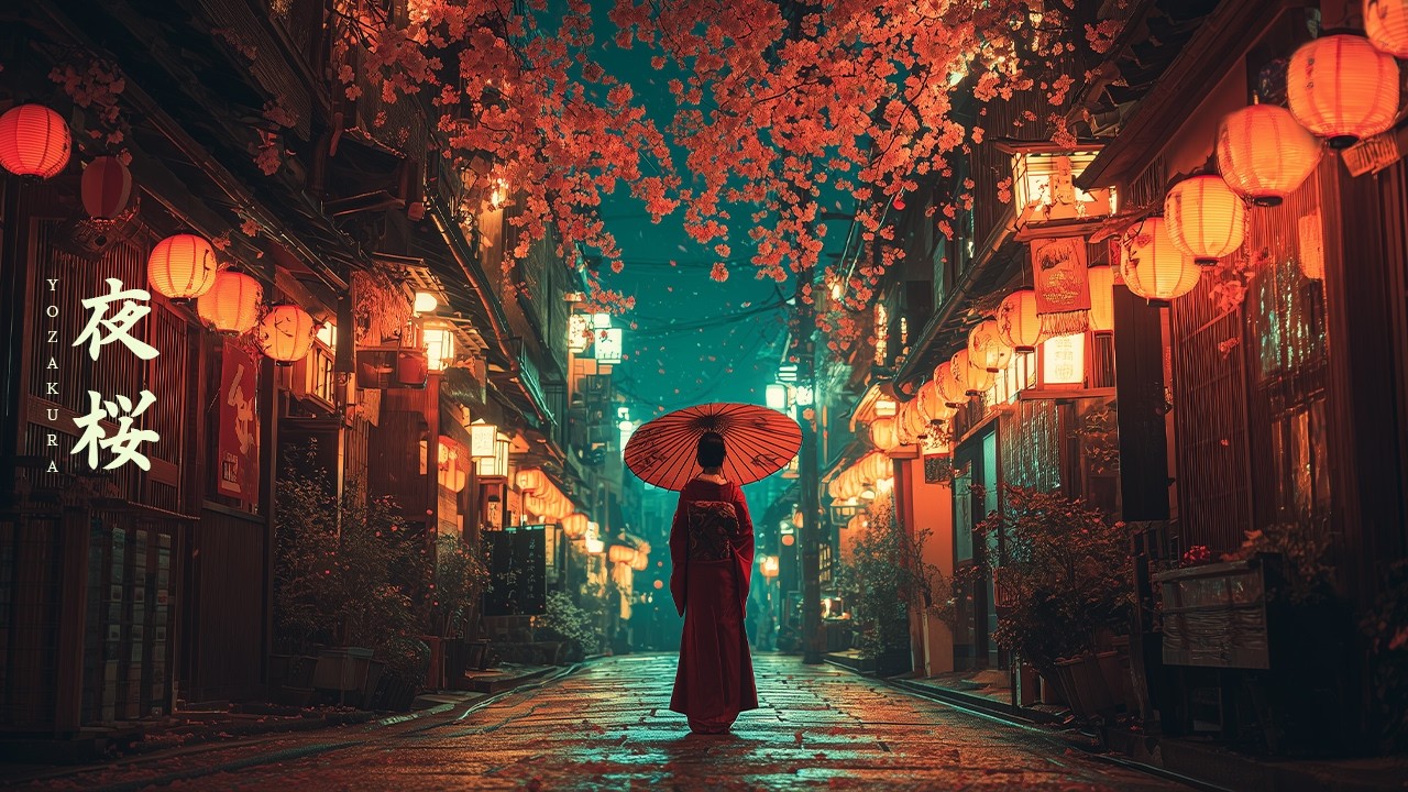 YOZAKURA（夜桜） — Japanese Zen Music Beneath Blossoms After Dark
