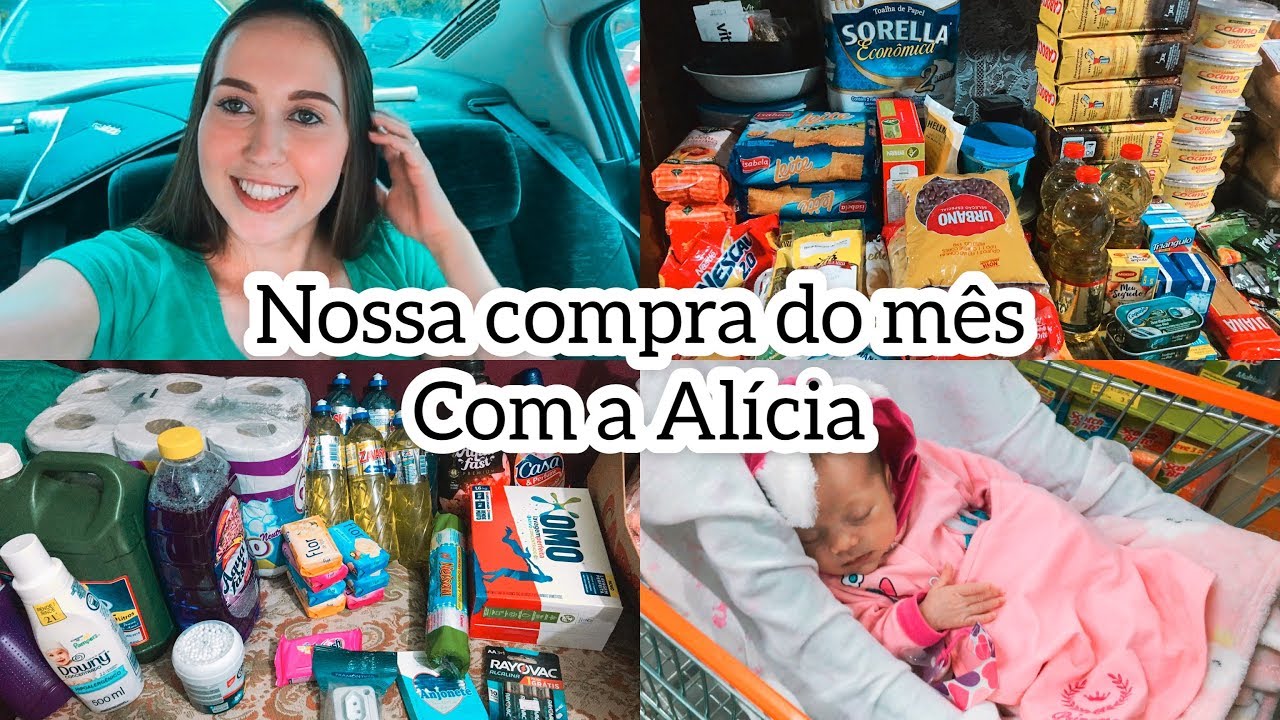 NOSSA COMPRA DO MÊS NO SUPERMERCADO ❤️