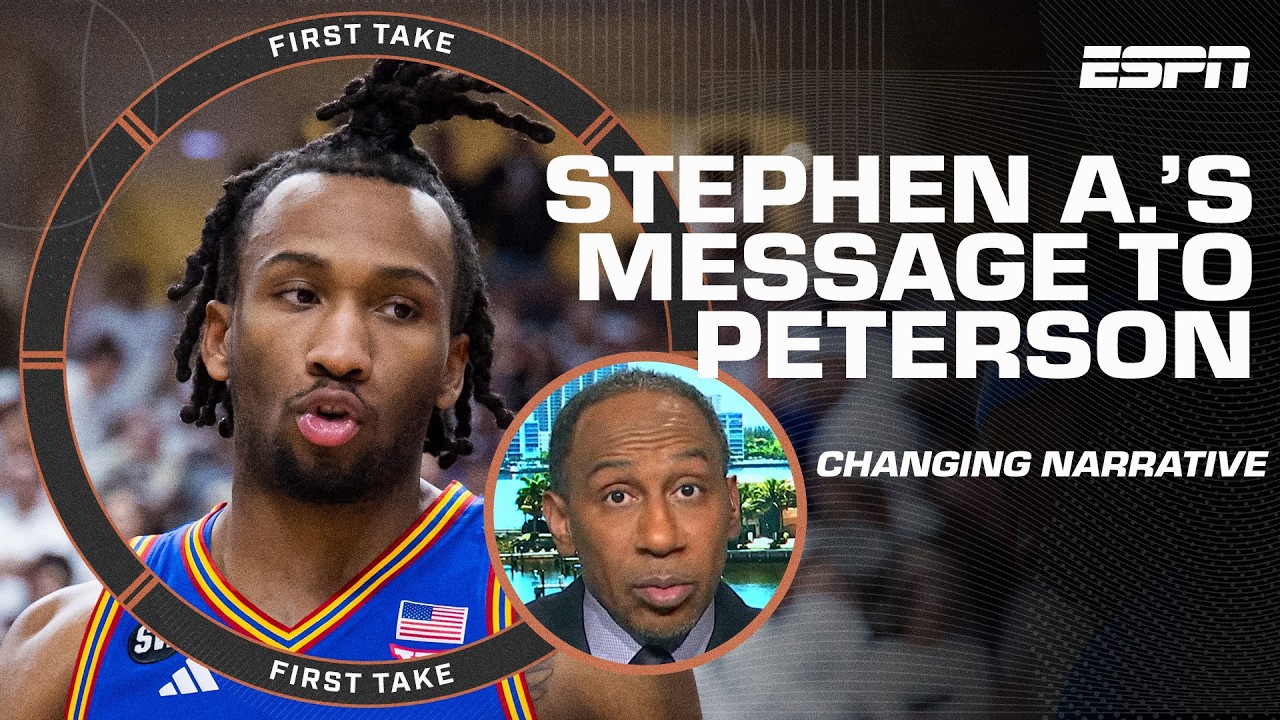 Stephen A.'s message to Kansas guard Darryn Peterson on changing the narrative 💬 | First Take
