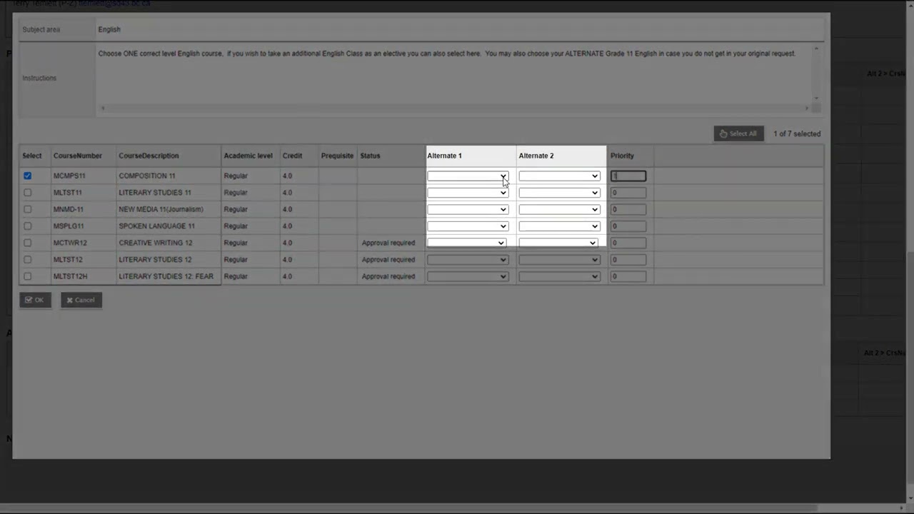 How To Select Courses
