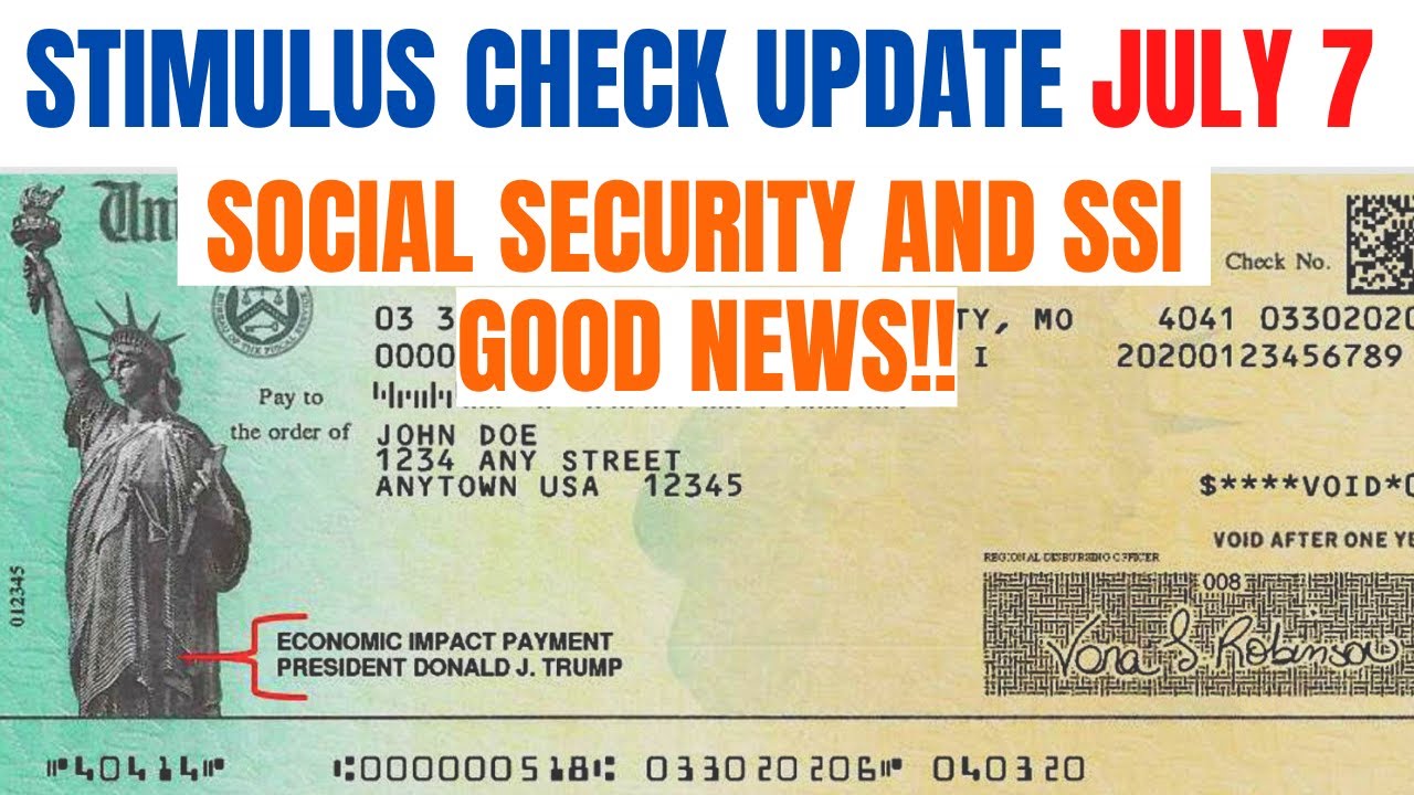 Stimulus Check Update| SS, SSDI & SSI (GOOD NEWS)