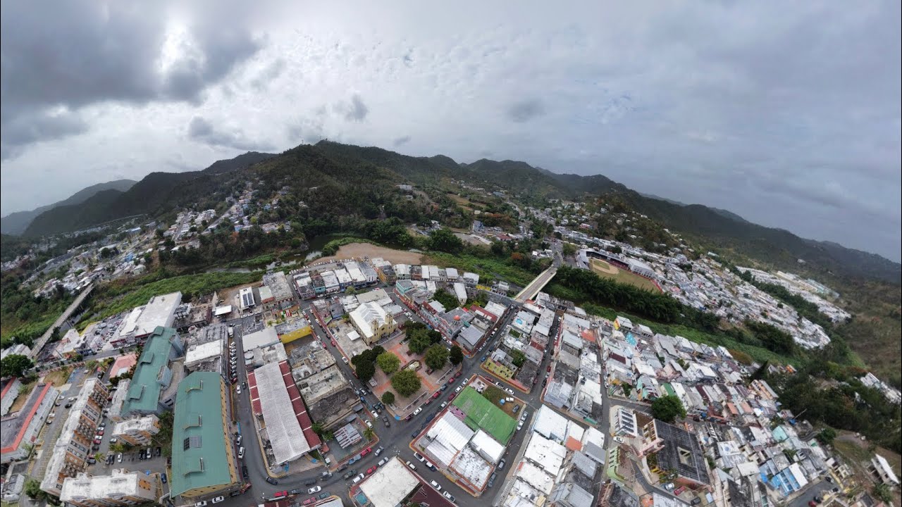 4k | Pueblo de Comerío, Puerto Rico | Tour Saltamontes | Chill Background Music | 360 view