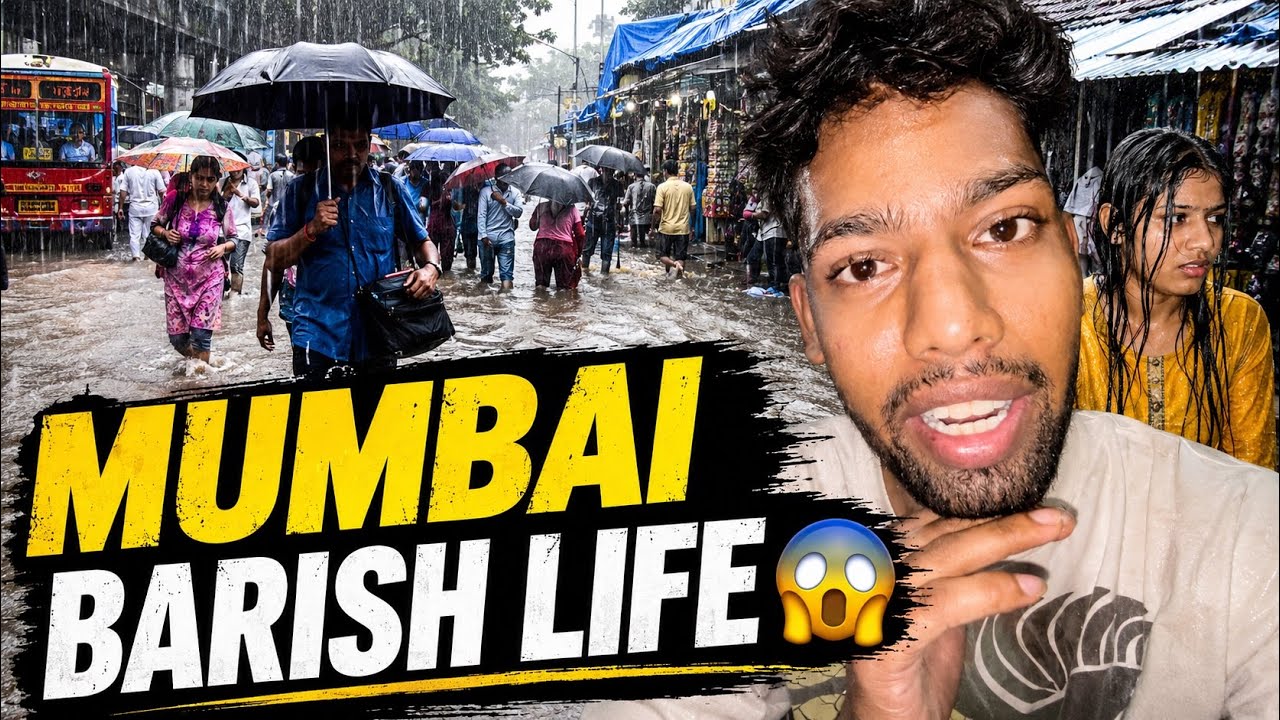 🌧️ Mumbai Rainy Night Life | Mumbai Night Life in the Rain | Life in Mumbai Rain