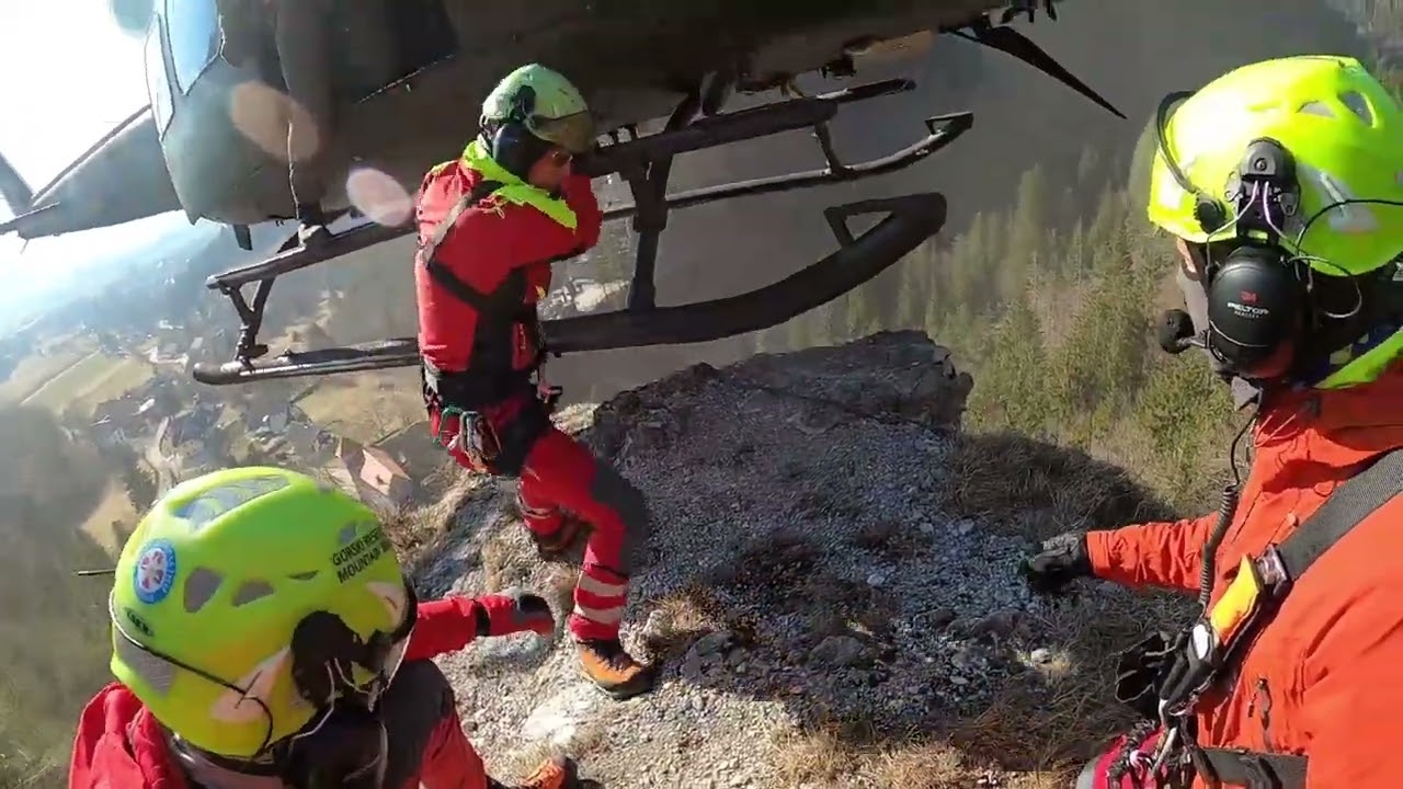 Modul C in C1 mountain rescue training with Bell 412 & AW 169