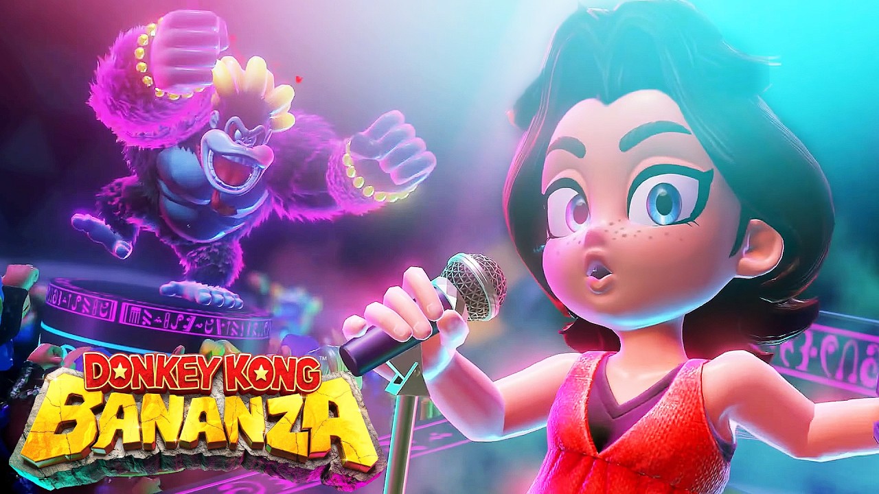 Donkey Kong Bananza - Pauline Jamming with the Kong Elder (4K)