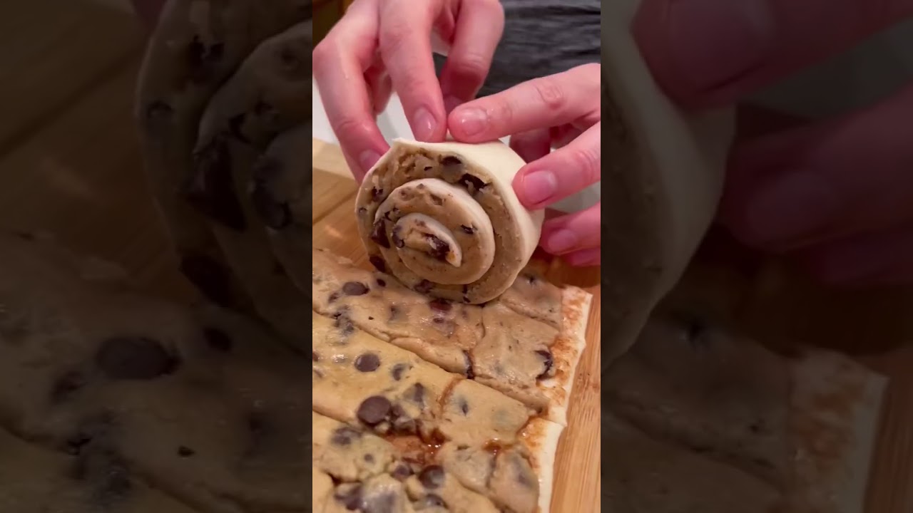 Cookie cinnamon rolls #shorts #food #cooking