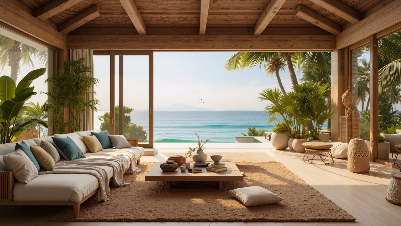 Relaxing Jazz Piano in Ocean | The Deepest Healing Sleep: Whole Body Regeneration, Stop Overthinking