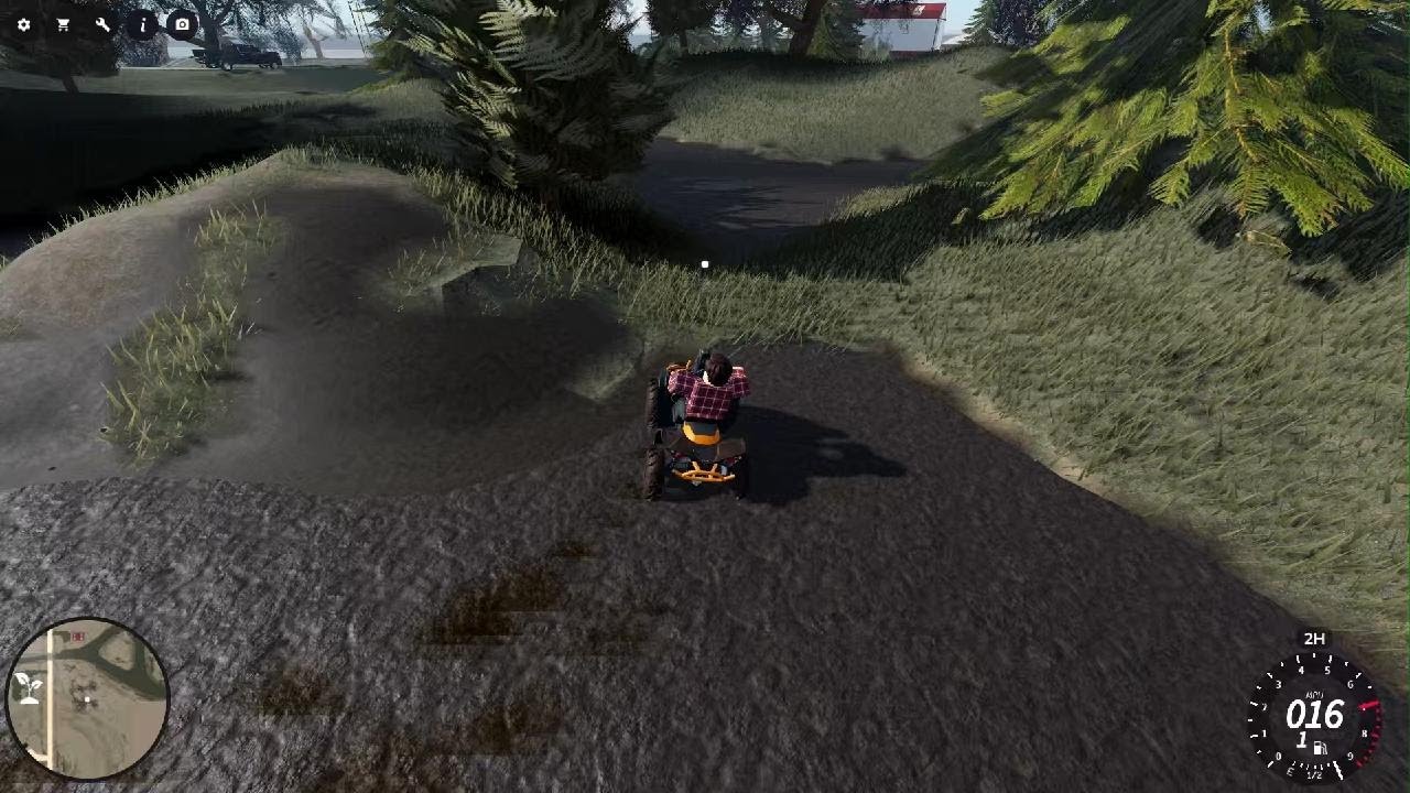 Going mudding with the new four wheeler in APM