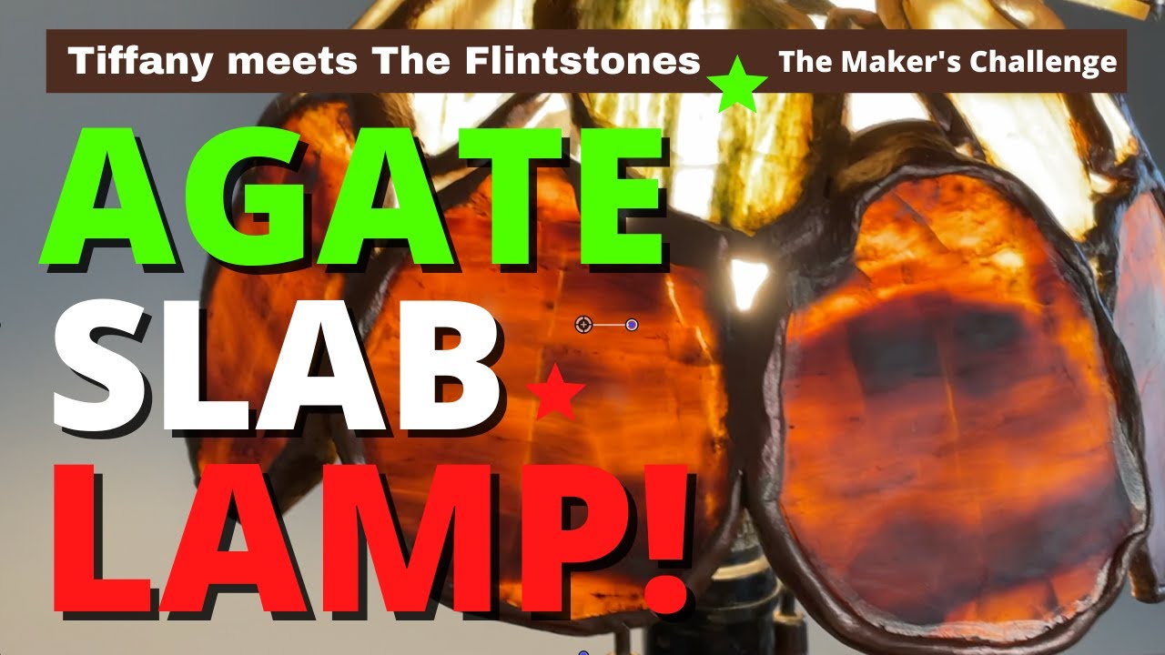 AGATE SLAB LAMP for The Makers Challenge: Tiffany meets the Flintstones