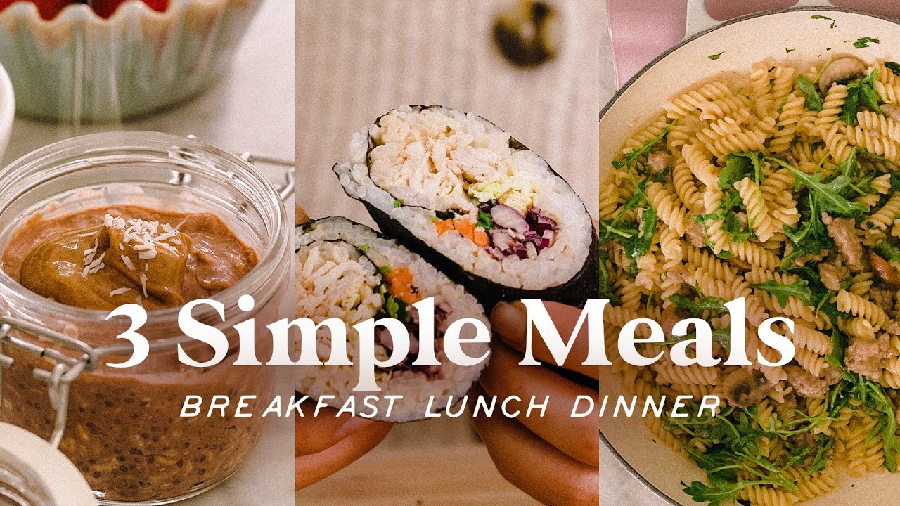 3 SIMPLE MEALS for the New Year | What YOU can eat in a day