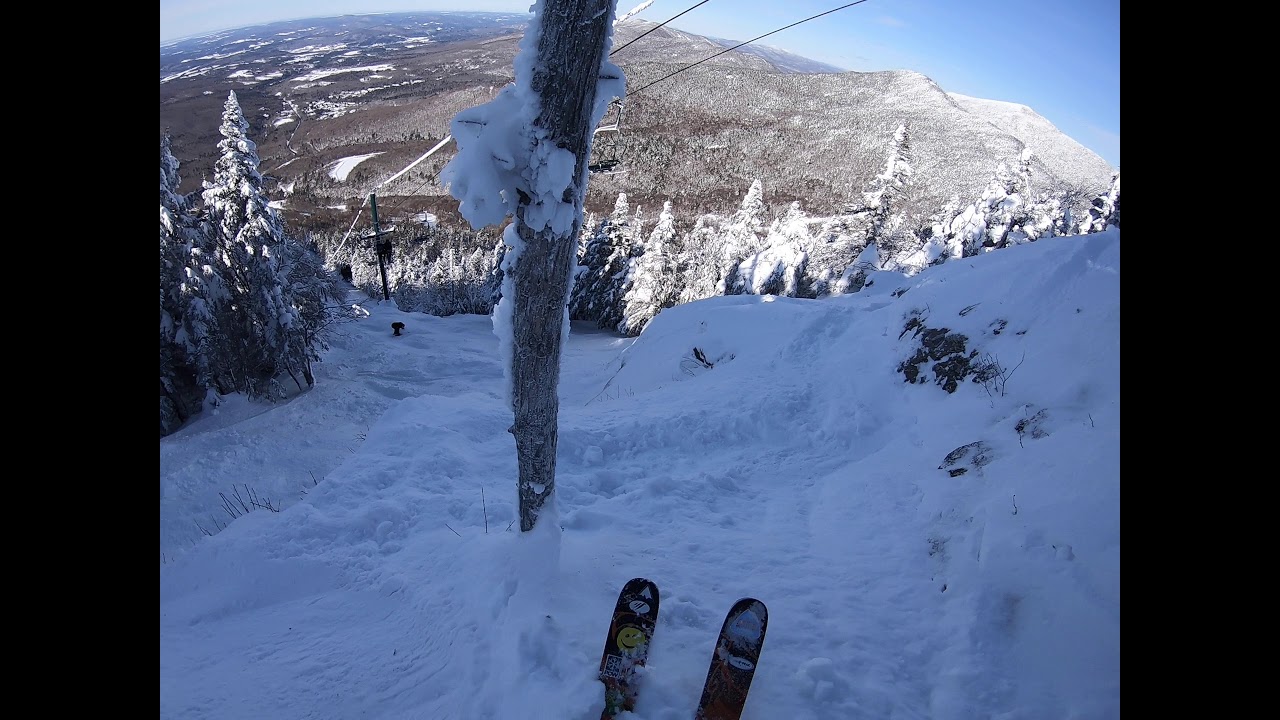 Taking a Run - Upper Madonna Liftline to Lower Robins Run - Smugglers Notch (2021)