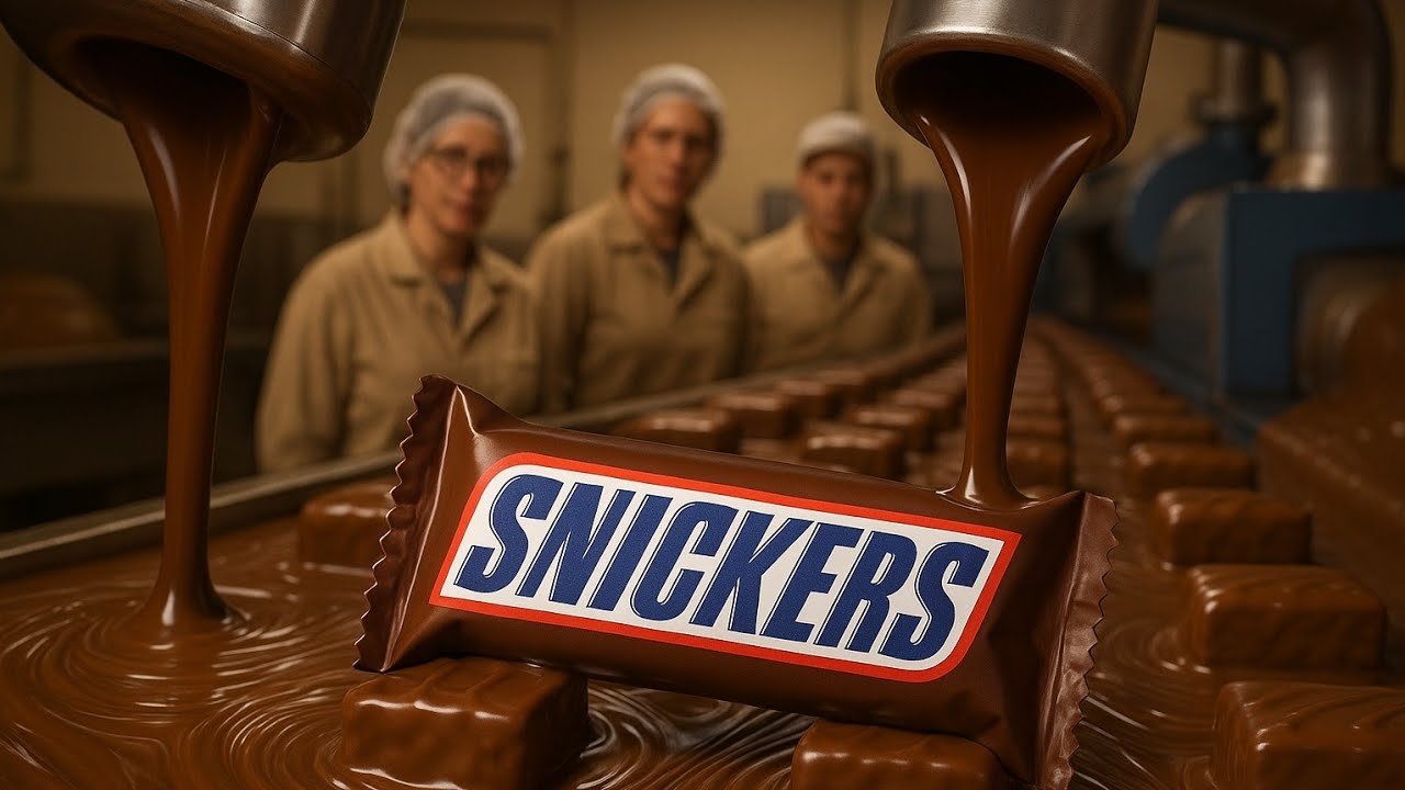 How Snickers Are Made in Just 10 Minutes - Inside the Factory!
