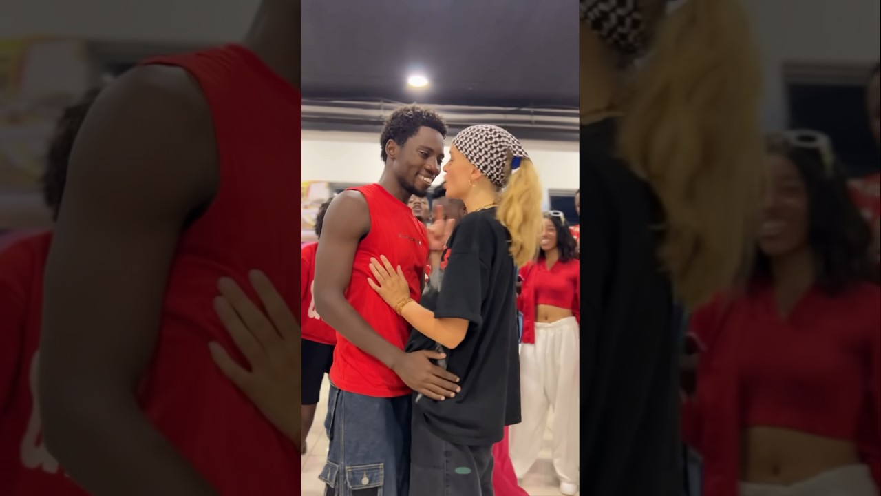 I felt shy in the beginning🤭😍@isabellaafro #couple #afrobeat #africa #shorts