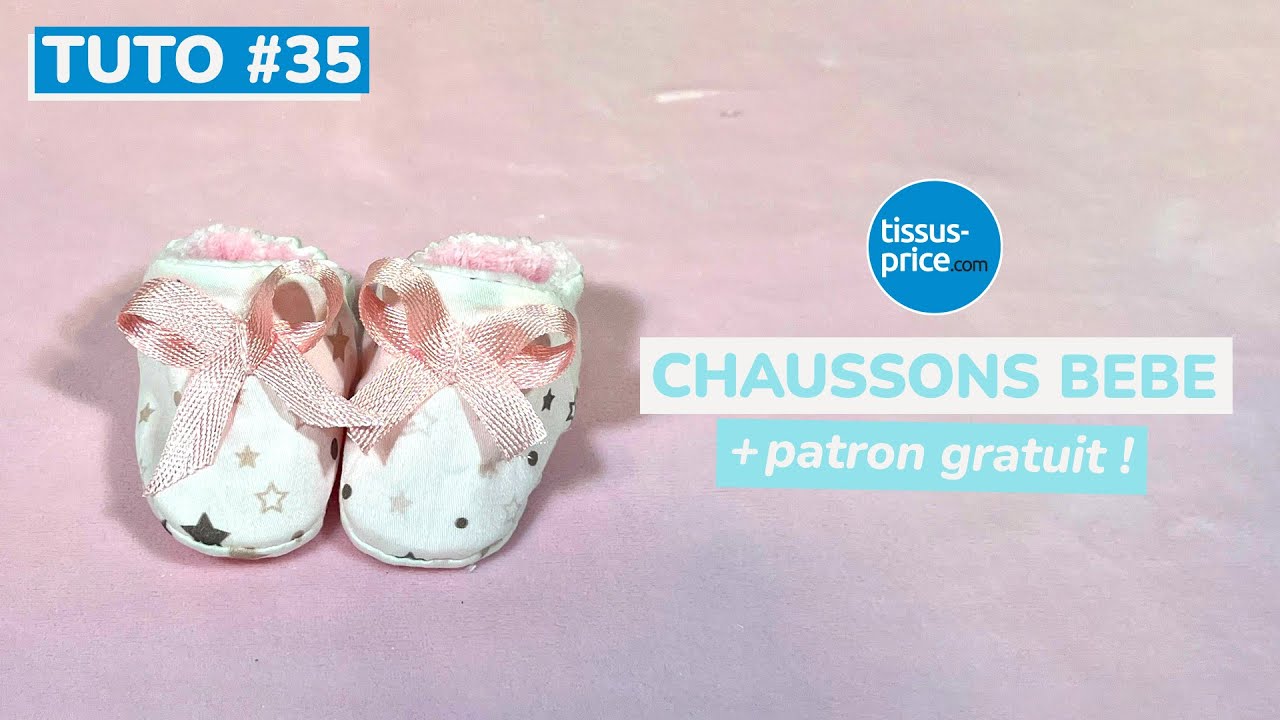 Tuto DIY - Chaussons pour nouveau-né par Tissus Price
