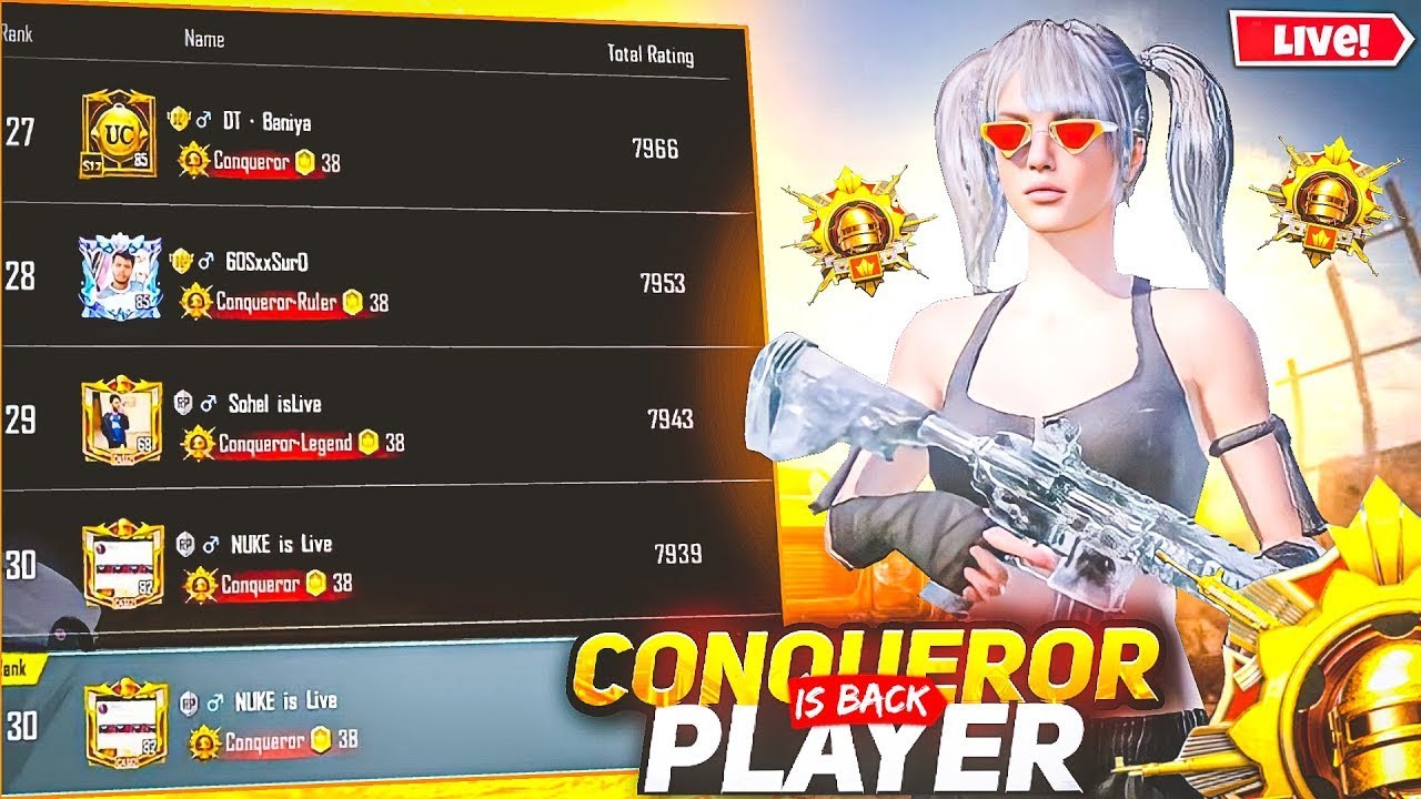 KYA AAJ CONQUEROR HOGA?  | NUKE IS LIVE...