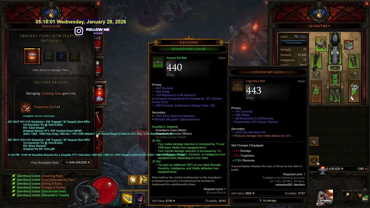 D3 28Jan2026 EU- Season 37 - (Part 2 of 2) Duo-DPS 3x GR 125, 1x GR 127, 2x GR 129