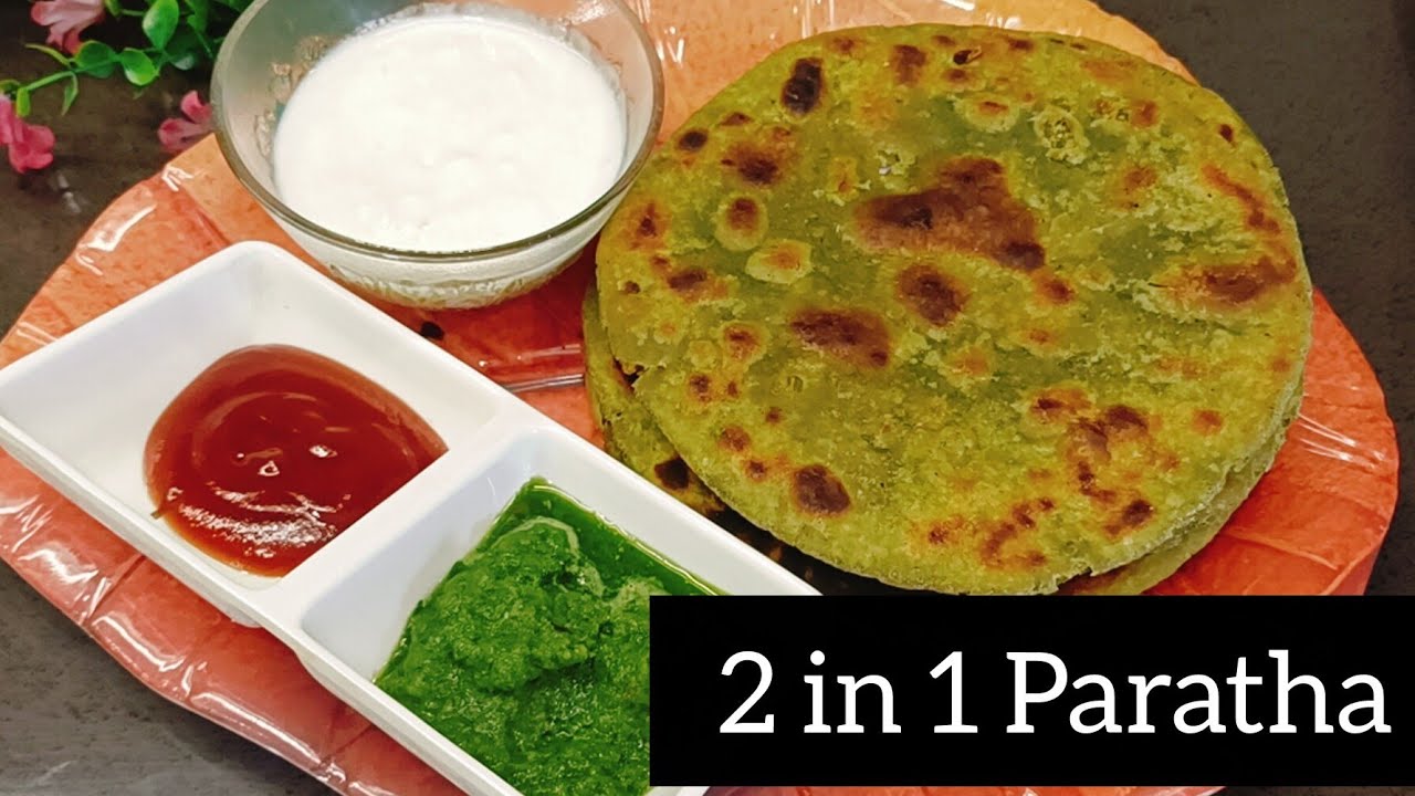 2 in 1 yummiest  Paratha Soft & Crispy winter special 😋🔥Methi 🌿 aloo🥔 Paratha Will Make You Hungry😍 